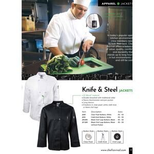 NWT Chef Revival Jacket Cotton Blend White Double Breasted Cook Coat Unisex 3X